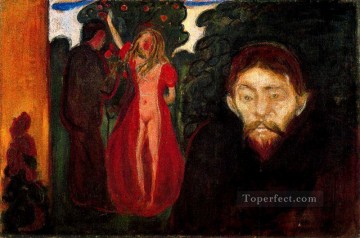  1895 Painting - jealousy 1895 Edvard Munch